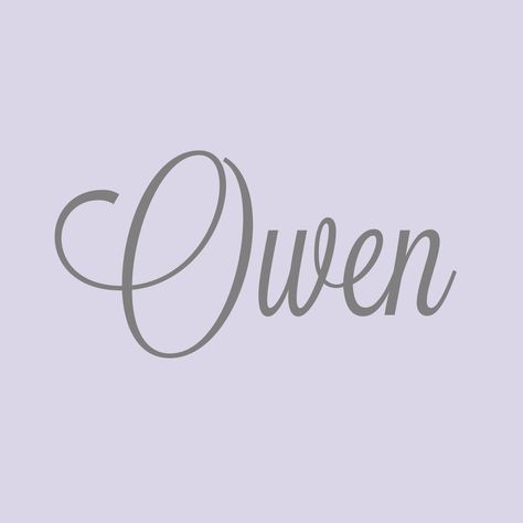 Owen Tattoo, Owen Name, Pretty Fonts, Name Tattoo, Name Tattoos, Name Design, Jurassic World, Creative Inspiration, Tattoos For Women