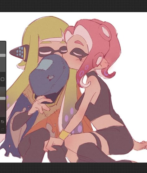 Agent 8, Agent 3, Splatoon, Kiss