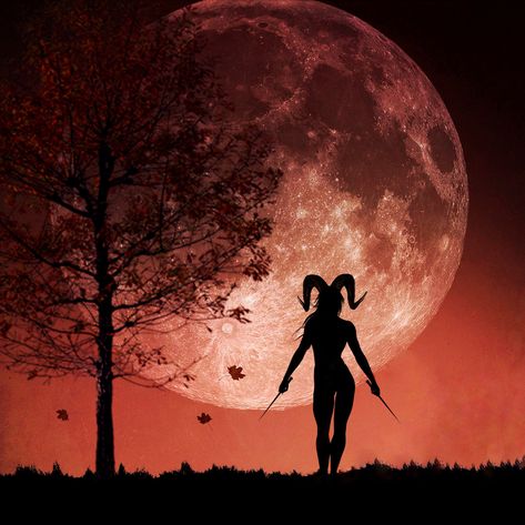 Aries Warrior PRINT - full moon photo goddess surreal gothic autumn decor astrology ram art woman mood haunting witch goth red fire harvest by HolgaJen on Etsy Aries Warrior, Gothic Autumn, Ram Art, Moon In Aries, Moon Photo, Autumn Decor, Red Fire, Full Moon, Astrology