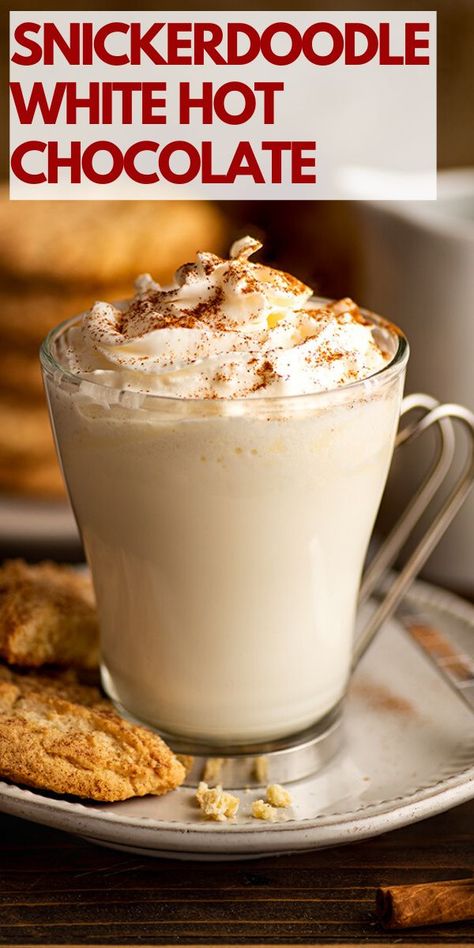 Snickerdoodle Hot Chocolate Recipe, Snickerdoodle Hot Chocolate, Easy Artichoke Dip, Hot Chocolate At Home, Warm Drinks Recipes, Chocolate At Home, Hot Drinks Recipes, Chocolate Recipes Homemade, Hot Cocoa Recipe