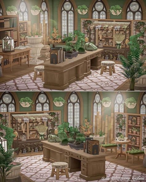 Anch Designs, Acnh Interior, Acnh House, Cottagecore Animal Crossing, Acnh Cottagecore, Butterfly Room, Paradise Plant, Ac New Leaf, Animals Crossing