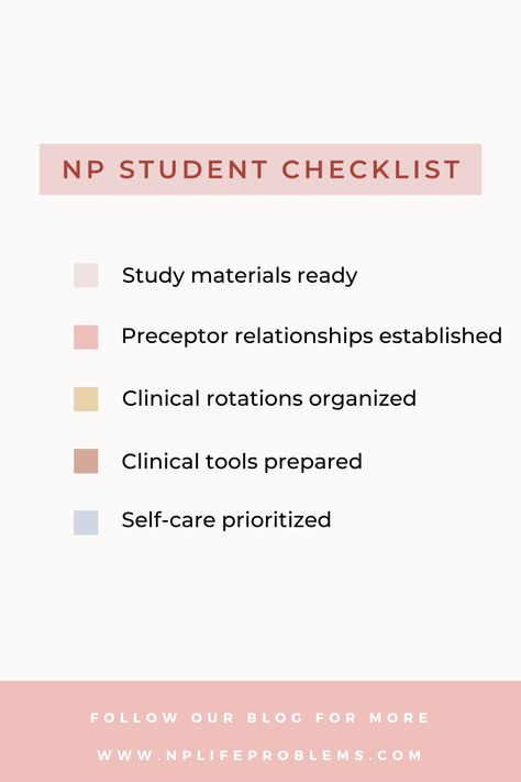 "👩‍⚕️📚 Calling all NP students and new grads! Ready to ace your journey in healthcare? Check out our latest blog for invaluable insights, tips, and inspiration. Whether you're in school or just starting your career, we've got your back! Link in bio. 💉💼🎓 #NursePractitioner #NPStudentLife #NewGradNurse #HealthcareJourney #NPBlog #MedicalMentorship #NurseLife #StudyTips #CareerAdvice #NursingInspiration #HealthcareProfessionals #HealthcareEducation #StudentNurseLife #NPCommunity #NursingBlog Np Student, Student Checklist, Clinical Rotations, Nurse Practitioner Student, Nurse Practitioner School, New Grad Nurse, Nurse Inspiration, Study Strategies, Medical Technician