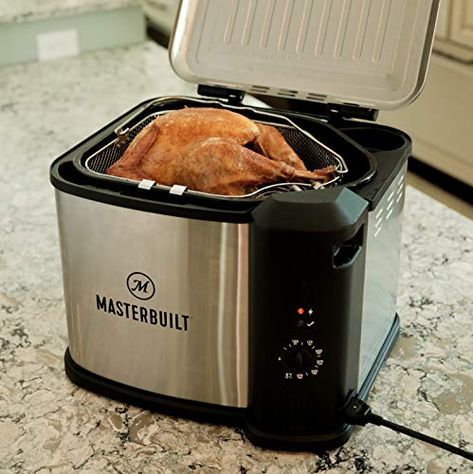 Turkey Deep Fryer, Turkey Fryer, Electric Fryer, Electric Deep Fryer, Steamed Mussels, Must Have Kitchen Gadgets, Deep Fryer, Salty Snacks, Cook At Home