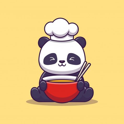 Drawing Panda, Cute Panda Cartoon, Panda Drawing, Iphone Wallpaper Cat, Animal Food, Food Icon, Kawaii Panda, Images Kawaii, Panda Art