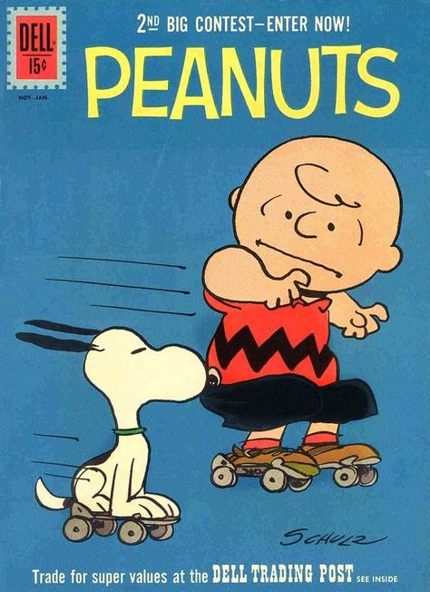 Cover art for Peanuts issue no. 11, based on the comic strip adventures of the Charlie Brown and Snoopy characters, published by Dell, United States, 1962, by Charles Schulz. Peanuts Snoopy Comics, Hot Weather Humor, Snoopy Characters, Dell Comic, Snoopy Comics, Peanuts Cartoon, The Lone Ranger, Cartoon Posters, Snoopy Love