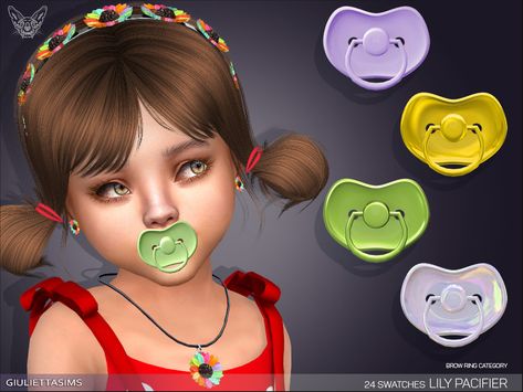 feyona's Lily Pacifier (left brow ring category) Ts4 Pacifier Cc, Cc Toodler Sims 4, Sims 4 Cc Toddler Pacifier, Sims 4 Cc Toddler Accessories, Sims 4 Toddler Pacifier, Sims 4 Kids Accessories, Sims 4 Cc Kids Accessories, Sims 4 Toddler Accessories, Sims 4 Pacifier Cc