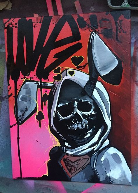 Hiphop Painting, Music Exhibition, Graffiti Interior, Batman Pop Art, Skull Graffiti, Graffiti Artwork, Pop Art Canvas, Graffiti Style Art, Graffiti Murals