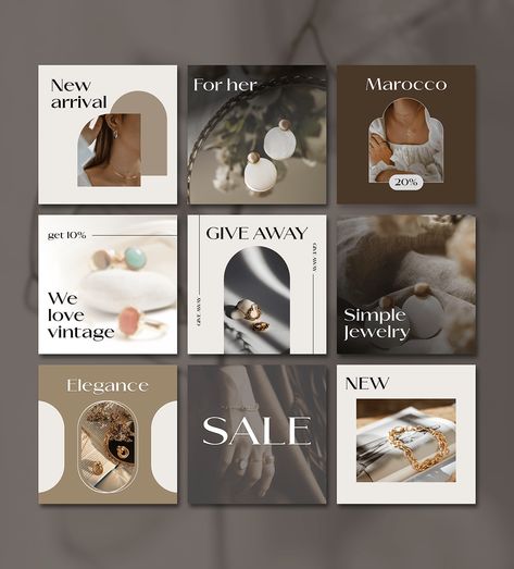 Social Media Post Instagram Jewelry | Behance Jewelry Posts Instagram, Jewelry Social Media Design, Jewelry Social Media Post, Jewelry Social Media, Jewelry Website Design, Sale Ads, Ad Layout, Silver Oak, Instagram Jewelry