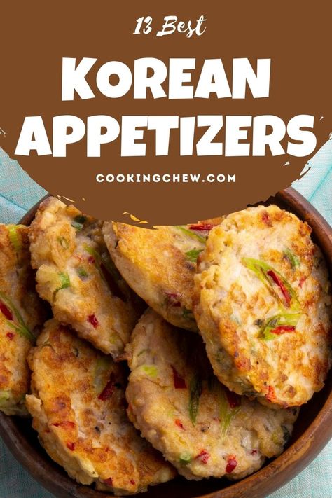 Korean food is hot on the market right now. That's what these 13 easy Korean appetizers are all about! Delicious and fulfilling on your stomach, yet still leaving room for your main courses. Korean Bbq Appetizer, Asian Horderves Appetizers, Japanese Starters Appetizers, Korean Appetizer Recipes, Easy Korean Appetizers, Korean Authentic Food, Korean Appetizers For Party, Korean Main Course, Korean Potluck Dishes