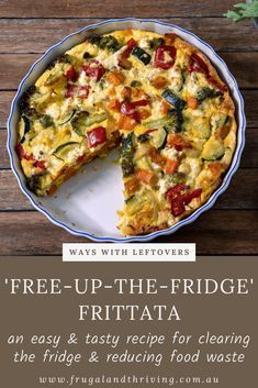 Roasted Veggie Quiche, Recipes With Roasted Vegetables, Frittata Recipes Vegetarian, Gluten Free Frittata Recipes, Leftover Roast Vegetable Recipes, Leftover Veggies Recipes, Leftover Roasted Vegetables Recipes, Leftover Veggie Tray Recipes, Leftover Vegetable Recipes