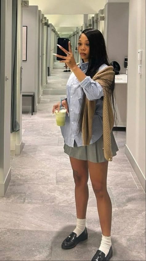 Liyah Li, Cute Tennis Skirt Outfits, Cute Tennis Skirt, Tennis Skirt Outfits, Tennis Skirt Outfit, Cute Styles, Streetwear Fashion Women, Baddie Outfits Casual