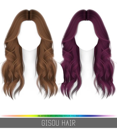 GISOU HAIR | Simpliciaty on Patreon Sims4 Cc Hair Patreon, Sim4 Mods, Gisou Hair, Alpha Cc, Sims 4 Tsr, Die Sims 4, Sims 4 Black Hair, Mod Hair, Cc Sims4