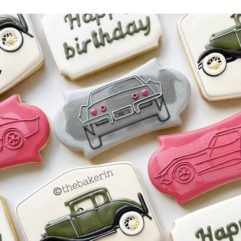 The Bakerin ~ Barb S. on Instagram: "When the birthday guy has all the cool cars......" Car Cookies, Decorated Cookies, May 13, The Cool, Cookie Decorating, Cool Cars, Cars, Birthday, On Instagram