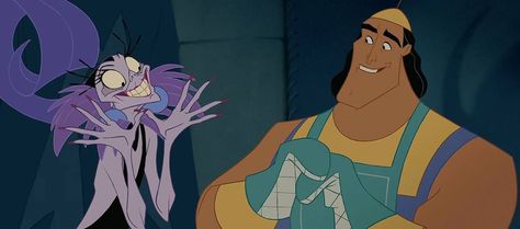 Yzma And Kronk, Spinach Puffs, Opening Presents, The Emperor's New Groove, Star Wars Disney, Emperors New Groove, New Groove, Rock Painting Patterns, Pinturas Disney