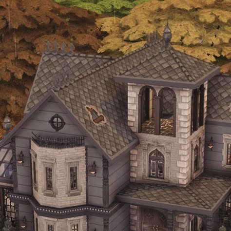 Sims 4 Vampire House Layout, Sims 4 Vampire House, Sims Layout, Sims Floor Plans, Vampire House, Goth Cottage, Sims 4 Rooms, Sims 4 House Building, Mark Ryden