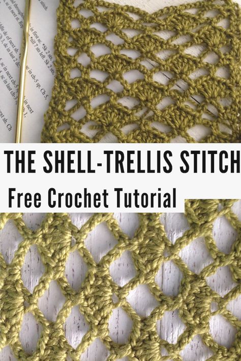 Crochet Lose Stitches, Lightweight Crochet Stitch, Holey Crochet Stitch, Lace Pattern Crochet, Openwork Crochet Stitches, Crochet Patterns With Beads, Lacy Crochet Stitches, Crochet Mesh Pattern, Mesh Crochet Stitch