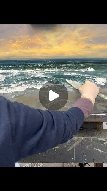 190K likes, 4,069 comments - brendamalleyartist le March 11, 2024: "Adding the foam at the waters edge. Feeling the flow". How To Paint Waves, Painting Seascapes, Boat Painting Acrylic, Seascape Paintings Acrylic, Beach Landscape Art, Dawn Landscape, Painting Waves, Seascape Artists, Water Artwork