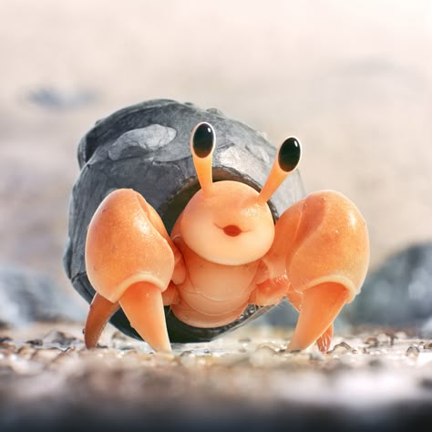 ArtStation - Dwebble - Pokemon fanart, Sebastián Montecinos Luxray Pokemon, Monster Reference, 3d Pokemon, Pokemon Realistic, Real Pokemon, Pokemon Fanart, Hermit Crab, Pokemon Fan Art, Cool Pokemon