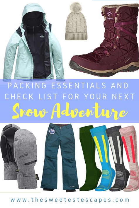 Snow Trip Essentials, What To Pack For Snow Trip, Hiking 101, Snow Vacation, Snow Travel, Travel Christmas, Packing Essentials, Snow Trip, Ski Vacation