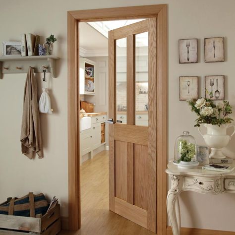 Internal Glazed Doors, Internal Oak Doors, Hardwood Doors, Doors And Floors, Internal Door, Kitchen Door, Oak Doors, Glazed Door, Kitchen Doors