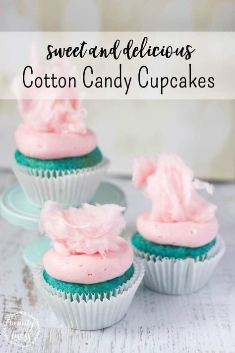 Cotton Candy Cupcakes, Candy Cupcakes, Candy Cupcake, Salty Cake, Cupcake Frosting, Köstliche Desserts, Coconut Cake, Savoury Cake, Food Cakes