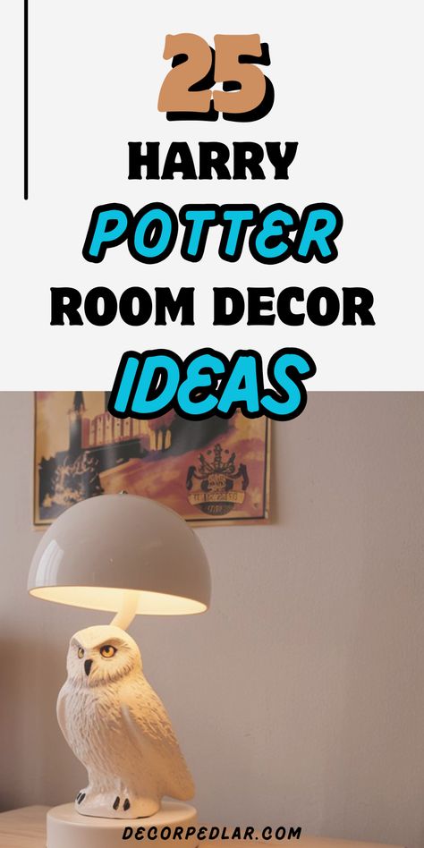 Transform your muggle space into a spellbinding sanctuary with these enchanting Harry Potter room ideas! Create magic with floating candle installations, house-colored throw pillows, and vintage-style potion bottle displays. Pottery Barn Harry Potter Bedroom, Hogwarts Room Aesthetic, Hogwarts Room Ideas, Harry Potter Room Ideas, Harry Potter Bedrooms, Harry Potter Bedroom Ideas, Harry Potter Kids Room, Harry Potter Lamp, Harry Potter Room Decor Ideas