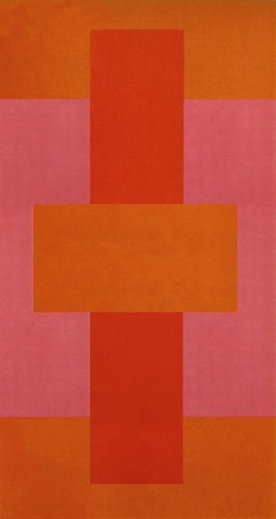 American artist Ad Reinhardt (1913-1967): Red Abstract, 1952. Oil on canvas. Yale University Art Gallery Ad Reinhardt, Hans Arp, Franz Kline, Frank Stella, Jasper Johns, Joan Mitchell, Willem De Kooning, Josef Albers, Red Abstract