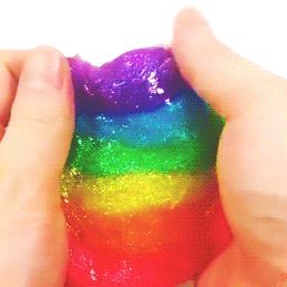 Rainbow Slime Gif, Rainbow Stimboard, Rainbow Gif, Aura Colors Meaning, Stimboard Gifs, Gifs Cute, Colorful Slime, Sensory Images, Stim Gifs