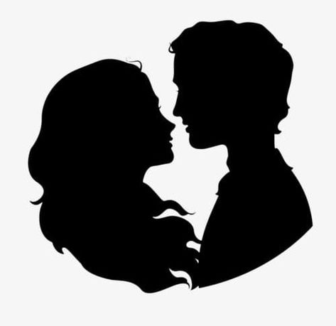 Decor Tort, Man And Woman Silhouette, Couple Clipart, Album Photo Scrapbooking, Image Couple, Couple Silhouette, Silhouette Painting, Silhouette Png, Black Silhouette