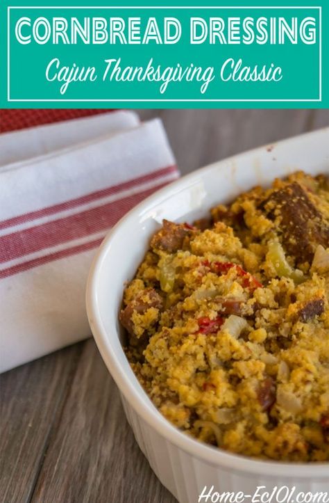 Stuffing Alternative, Cajun Dressing, Gluten Free Cornbread Dressing, Cajun Cornbread, Sausage Dressing, Dressing Stuffing, Gluten Free Stuffing Recipes, Gluten Free Dressing, Turkey Stuffing Recipes