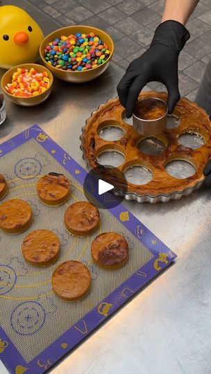 1.4M views · 4K reactions | Cutest Turkey Pumpkin Pies | Cutest Turkey Pumpkin Pies! Pumpkin pies with a festive twist 🦃🍁 | By Chefclub Network | Turkey Pumpkin Pies. Here I'm
using a store-bought pumpkin pie and a biscuit cutter to cut
out some individual pumpkin pies but don't worry, the rest
isn't going to waste. We're going to use that to make our
little turkey heads. Piping on some whipped cream. We're
going to place some decorations on our little heads and place
those onto the pies. We'll also make some little pilgrim hats
using mini peanut butter cups and add some candy corn for the
feathers. If you like this recipe, you can find more in
the Chef Club Kids books available on Amazon. com. How
cute is this? A great way to involve your kids on the things
preparations. Happy Thanksgiv Individual Pumpkin Pies, Individual Pumpkin Pie, Chefclub Network, Pilgrim Hats, Mini Peanut Butter Cups, Xmas Baking, November Thanksgiving, Turkey Pumpkin, Decorating Food