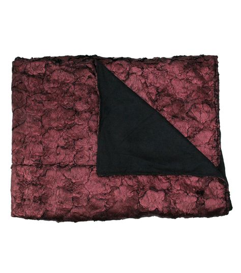 This unique throw blanket from the Vintage Romance Collection features a contemporary plush design with deep purple undertones Add this to your lounge or family room for a pop of color and pattern to wow your family and friends This gorgeous pillow would be a fun addition to your retro or decor Product Features: Decorative plush throw blanket Designed with soft burgundy velvety faux fur Provides exceptional comfort and modern style Recommended for indoor use Dimensions: 50" wide x 60" long Mater Unique Throw Blankets, Velvet Throw Blanket, Plush Design, Faux Fur Throw Blanket, Luxury Throws, Faux Fur Blanket, Fur Throw Blanket, Vintage Romance, Fur Blanket