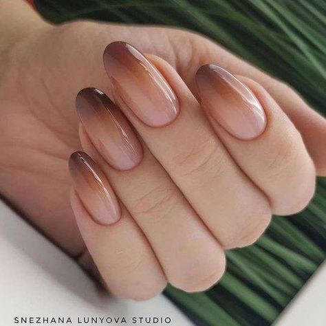 Brown Ombre Dip Nails, Brown Nail Art, Thanksgiving Nail Designs, Nude Nail Designs, Easy Nails, Ombre Nail Designs, Thanksgiving Nails, Nail Designs Glitter, Brown Nails