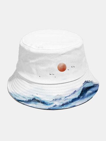 Bucket Hat Painting, Bucket Hat Inspo, Bucket Hat Ideas, Mens Beret Hat, Art Booth, Anime Tote Bag, Bucket Hat For Men, Chinese Ink Painting, Mens Beret