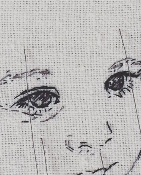 Embroidered Faces Simple, Embroidery Face Outline, Embroidery People, Embroidered Faces, Embroidery Face, Face Outline, Portrait Embroidery, Embroidered Portrait, Embroidery Cards