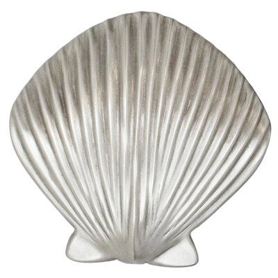 Sea Life Artists, Marine Life Artists, Beach Theme Kitchen, Shell Knob, Nickel Metal, Crystal Knobs, Coastal Kitchen, Scallop Shell, Scallop Shells