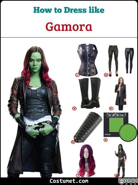 Gamora Outfit, Gamora Costume, Marvel Halloween Costumes, Prison Outfit, Teenage Halloween Costumes, Marvel Costumes, Marvel Clothes, Black Bustier, Marvel Cosplay