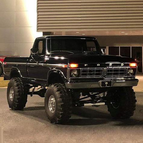 1979 Ford Truck, Dark Pearl, Big Ford Trucks, Country Trucks, Chevy Trucks Silverado, Trucks Lifted Diesel, Vintage Pickup Trucks, Classic Ford Trucks, Old Ford Trucks