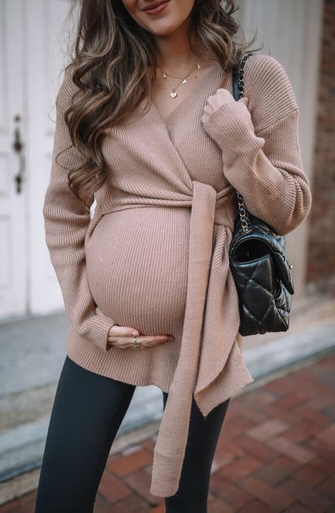 Fall Maternity Dress, Prego Outfits, Caitlin Covington, Maternity Dress Outfits, Casual Maternity Outfits, Winter Maternity Outfits, Maternity Sweater Dress, Amazon Baby Registry, Trendy Maternity Outfits