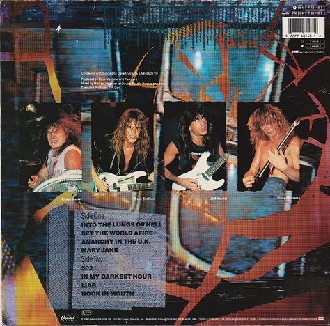 Megadeth <So Far, So Good... So What!> back, 1988. http://blog.naver.com/amamli/70114761391 So Far So Good, Thrash Metal, Cover Art, Vinyl, Art