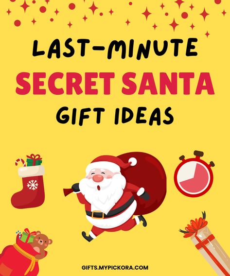 Last-Minute Secret Santa Gifts: 20 Perfect On Rush Gift Ideas Cute Cheap Secret Santa Gifts, Best Unisex Secret Santa Gifts, Secret Santa Gifts For Her, Secret Santa Gifts For Him, Homemade Secret Santa Gifts, Secret Santa Gift Ideas Diy, Small Secret Santa Gift Ideas, Work Secret Santa Ideas, Secret Santa Boys