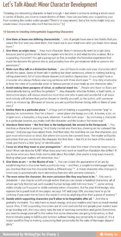 (Minor characters, character ark, writing background characters, growth, plot, stories, story) Creating Characters In Writing, Secondary Characters, Character Flaws, Writer Tips, Writing Things, Creative Writing Tips, Writing Inspiration Prompts, Writing Characters, Minor Character