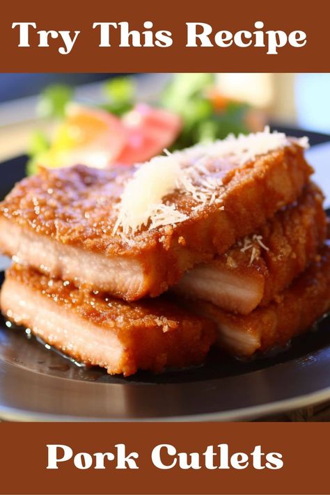 italian pork cutlets breaded and pan fried. Pork Cutlet Marinade, Tenderized Pork Cutlet Recipes, Pork Sirloin Cutlets, Pork Cutlet Recipes Easy, Baked Pork Cutlets, Pork Cutlets Recipe, Breaded Pork Cutlets, Brine For Pork, Pork Cutlet Recipes