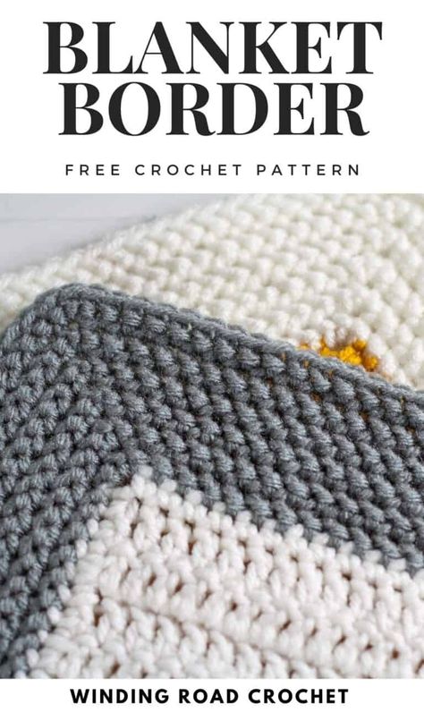 Crochet Border For Sweater, Crochet Blanket Borders Simple, Crocheted Afghan Borders, Crochet Borders For Afgan, Boarders For Crochet Blankets, Crochet Blanket Borders Chunky, Crochet Afghan Edging And Borders, Afghan Borders Crochet, Afgan Borders Crochet