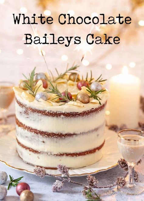 Baileys Cake, Showstopper Cakes, Chocolate Baileys, White Chocolate Cake, White Cake Recipe, Sugar Shack, Decadent Cakes, Coffee Cake Recipes, Baking Tins