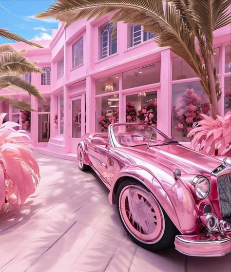 Barbie Aesthetics, Pink Life, Pink Barbie, Pink Home Decor, Pink Girly Things, Pink Car, Pink Themes, Barbie Dream, Barbie House