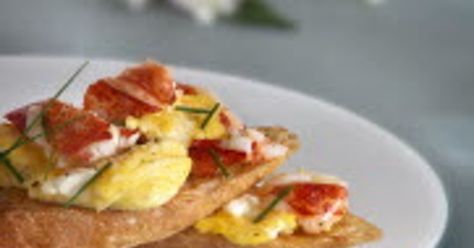 Bar La Grassa poaches its fresh lobster for its bruschetta recipe. The home version runs in Taste this week. Lobster Bruschetta Recipe, Lobster Bruschetta, Soft Eggs, Strawberry Rhubarb Sauce, Poached Lobster, Soft Egg, Spring Menu, Fresh Lobster, Bruschetta Recipe