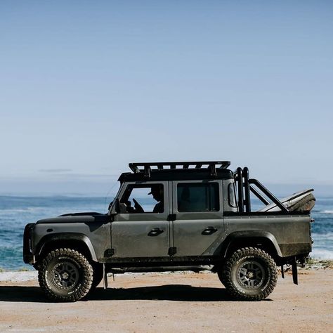 Land Rover Defender Expedition, Land Rover 130, Land Rover Defender Custom, Surfer Shack, Defender Pickup, Land Rover Pick Up, Land Rover Defender Pickup, Land Rover Defender 130, Custom Truck Beds