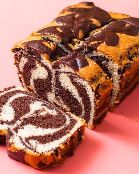 Vegan Marble Cake, Vegan Loaf, Marble Cake Recipes, Lemon Poppyseed Cake, Vegan Pumpkin Pie, Lemon Drizzle Cake, Vegan Cake Recipes, Cake Vegan, School Night