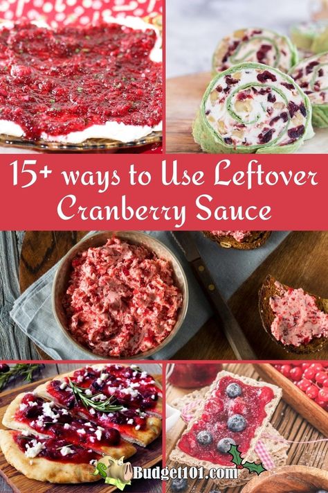 15+ Tasty Ways to Use Leftover Cranberry Sauce 🎄 Don't let that cranberry sauce go to waste, transform it into these amazing appetizers, breakfast, and dessert ideas! #Cranberry #CranberrySauce #Leftovers #LeftoverCranberrySauce #MYO #PremeditatedLeftovers #DirtCheap #Budget101 Cranberry Leftover Recipes, Cranberry Crunch Recipe, Skillet Scones, Cranberry Sauce Ideas, Cranberry Sauce Recipe Easy, Leftover Cranberry Sauce Recipe, Cranberry Crunch, Cranberry Sauce Muffins, Cranberry Recipes Dessert